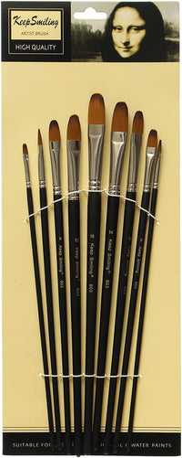 Thumbnail for Keep Smiling Professional Artist Filbert Tip Paint Brush