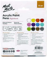 Thumbnail for Mont Marte Acrylic Paint Pens Pack Of 12