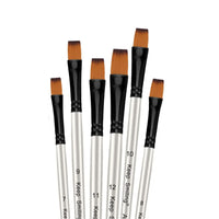Thumbnail for Keep Smiling Flat Tip Paint Brush Pack of 6