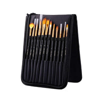 Thumbnail for Paint Brush Set Tz-0015 12Pcs + Bag+ Mixing Plate