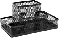 Thumbnail for Metal Mesh Stationery Desk Organizer 4 Compartment