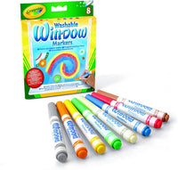 Thumbnail for Crayola Washable Window Markers Pack of 8 588165