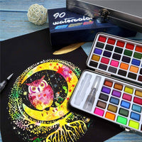 Thumbnail for Seamiart Solid Watercolor Paint Set Of 90