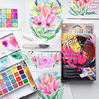 Thumbnail for Sakura Koi Neon Watercolor Set Of 24