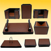 Thumbnail for Senator Rexine Leather Desk Organizer 8pcs Set #20