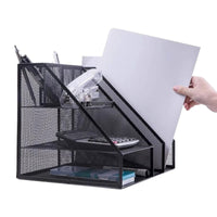 Thumbnail for Metal Desk Cabinet File Rack Organizer