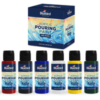 Thumbnail for Bluebird Acrylic Pouring Paint Pre-mixed – 100 ml – Set of 6 Primary