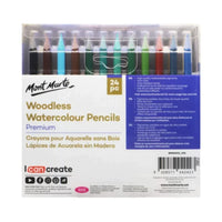 Thumbnail for Mont Marte Woodless Watercolour Pencils Premium 24pc