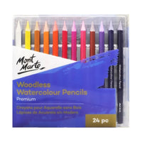 Thumbnail for Mont Marte Woodless Watercolour Pencils Premium 24pc