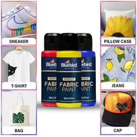 Thumbnail for Bluebird Fabric Paints Metallic Shads 100 ml