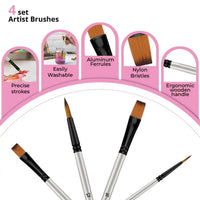 Thumbnail for Bluebird Premium Artist Brush Set of 4 – B0476