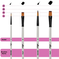 Thumbnail for Bluebird Premium Artist Brush Set of 4 – B0476
