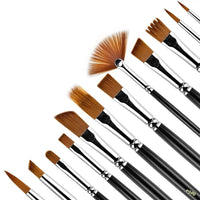 Thumbnail for Bluebird Premium Mix Artist Brush Set of 12 – A0016