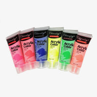 Thumbnail for Chivalry Fluorescent Acrylic Paints Set of 6