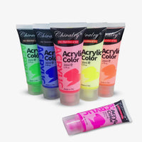 Thumbnail for Chivalry Fluorescent Acrylic Paints Set of 6