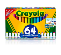 Thumbnail for Crayola Broad Line Washable Markers Pack of 64 588180