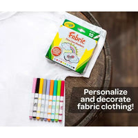 Thumbnail for Crayola Fine Line Fabric Markers Set Of 10 588626