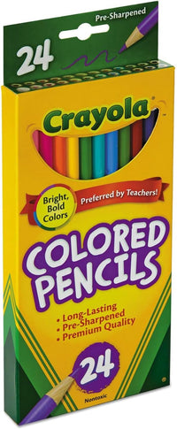 Thumbnail for Crayola Long Barrel Colored Pencils Pack of 24 684024