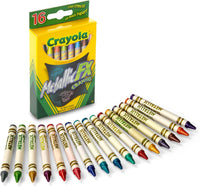 Thumbnail for Crayola Metallic Color FX Crayons Pack of 16 528816