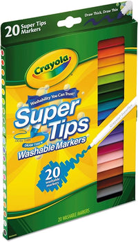 Thumbnail for Crayola Super Tips Washable Markers Pack of 20 588106