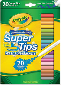 Thumbnail for Crayola Super Tips Washable Markers Pack of 20 588106