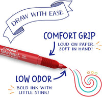 Thumbnail for Crayola Take Note Fine Tip Permanent Markers Pack of 12 586539