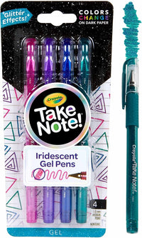Thumbnail for Crayola Take Note Iridescent GEL Pens
