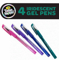 Thumbnail for Crayola Take Note Iridescent GEL Pens