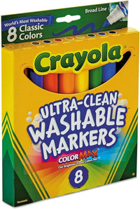 Thumbnail for Crayola Ultra-Clean Washable Marker Broad Line Pack of 8 587808