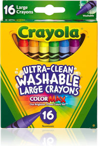 Thumbnail for Crayola Ultra-Clean Washable Crayons Pack of 16 523281