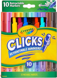 Thumbnail for Crayola Clicks Retractable Washable Marker Pack of 10 588370