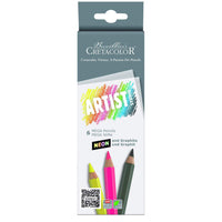 Thumbnail for Cretacolor Artist Studio Mega Pencils Neon & Graphite