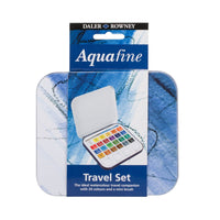 Thumbnail for Daler-Rowney Aquafine Travel Tin 24 Half Pans