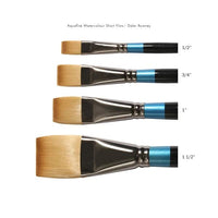 Thumbnail for Daler Rowney Aquafine Short Handle Flat Paint Brush 1pc