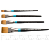Thumbnail for Daler Rowney Aquafine Short Handle Flat Paint Brush 1pc
