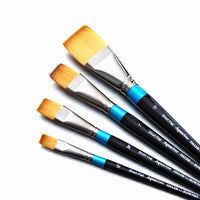 Thumbnail for Daler Rowney Aquafine Short Handle Flat Paint Brush 1pc