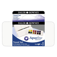 Thumbnail for Daler Rowney Aquafine Watercolor Paint 24 Half Pan Set