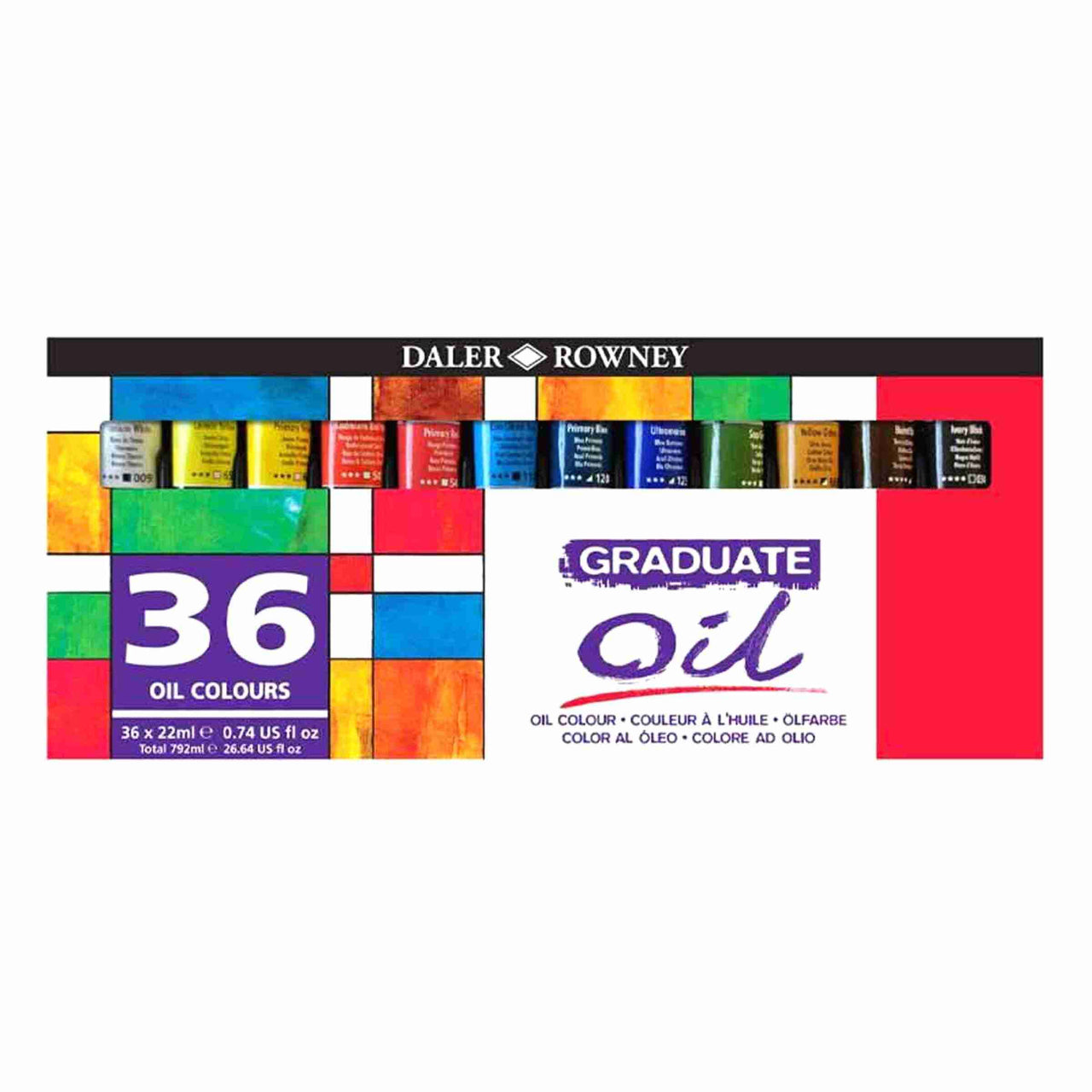 Daler Rowney Graduate Oil Selection Set 22ml Set of 36