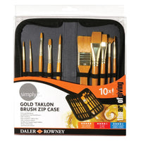 Thumbnail for Daler Rowney Simply Natural Hair Brush Set With Zip Case