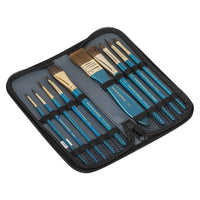 Thumbnail for Daler Rowney Simply Natural Hair Brush Set With Zip Case