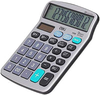 Thumbnail for Deli Calculator 12-Digit Metal EM19810