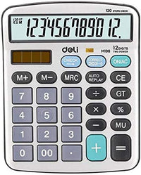 Thumbnail for Deli Calculator 12-Digit Metal EM19810