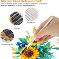 Thumbnail for Keep Smiling Flat Tip Paint Brush Pack of 6