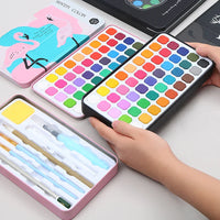 Thumbnail for Flamingo Solid Watercolor Paint Set 45 Pcs
