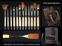 Thumbnail for Giorgione Professional Mix Paint Brush Tin Box 12pcs