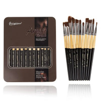 Thumbnail for Giorgione Professional Mix Paint Brush Tin Box 12pcs