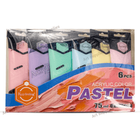 Thumbnail for Keep Smiling Pastel Acrylic Paint 75ml Set of 6