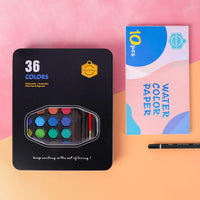 Thumbnail for Keep Smiling Solid Watercolor Paints 36 Colors Set
