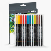 Thumbnail for Lyra Aqua Brush Pen Dual Tip Markers Set