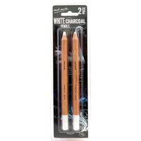 Thumbnail for Mont Marte White Charcoal Pencils- 2pcs Set